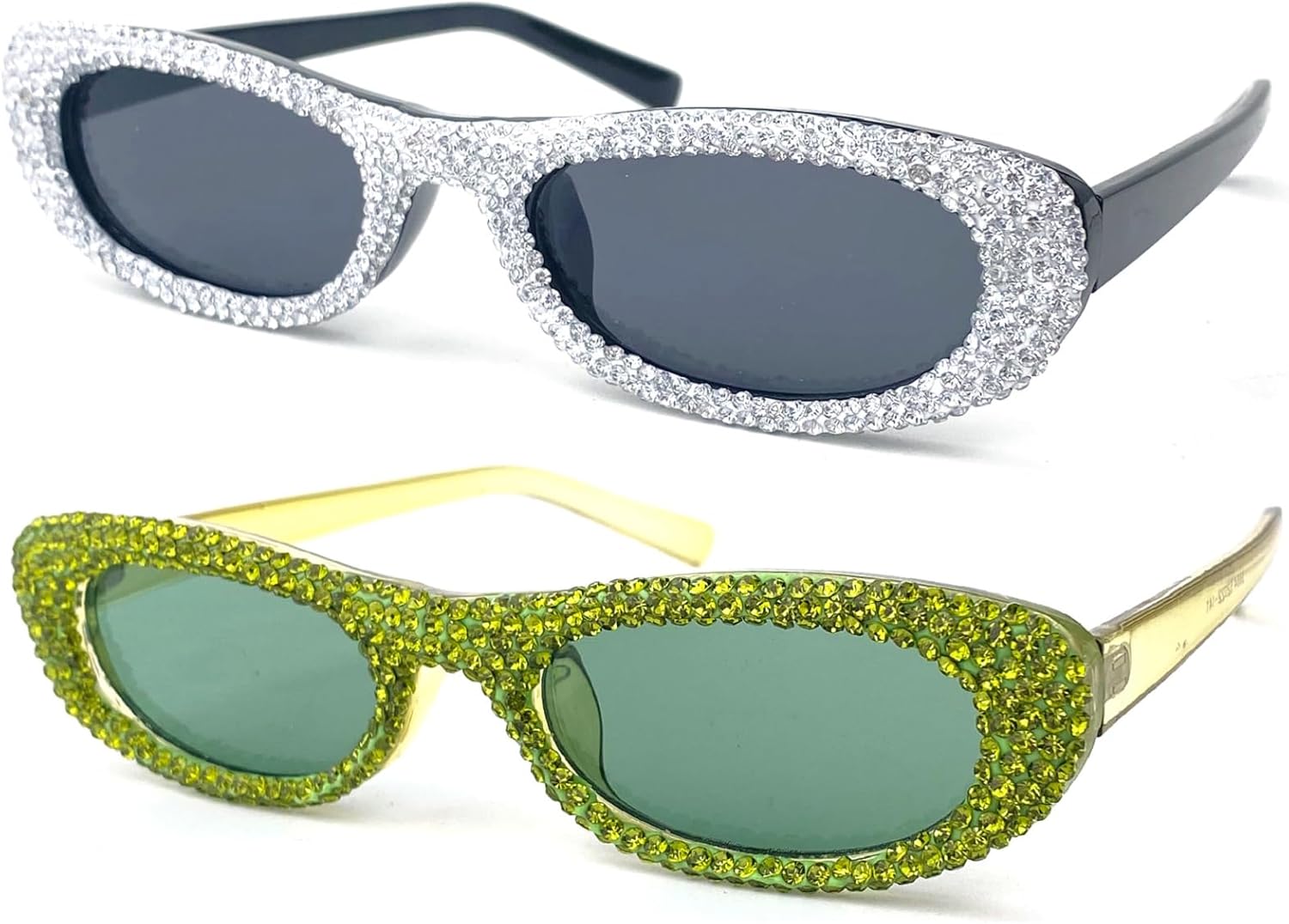 Удлинённые узкие солнцезащитные очки «кошачий глаз» для женщин, овальные солнцезащитные очки с стразами в стиле 90-х, модные маленькие очки с бриллиантами mincl, 2pcs-black&green
Удлинённые узкие солнцезащитные очки «кошачий глаз» для женщин, овальные солнцезащитные очки с стразами в стиле 90-х, модные маленькие очки с бриллиантами mincl, 2pcs-black&green