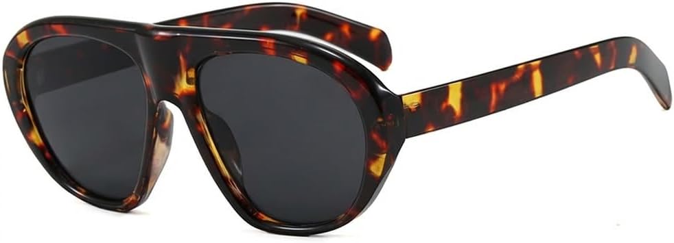 Модные солнцезащитные очки Melrose Fashion Oversized Pilot для женщин, стильные массивные очки для мужчин в стиле панк с градиентным переходом цвета и защитой от УФ-излучения UV400, Leopard/Black
Модные солнцезащитные очки Melrose Fashion Oversized Pilot для женщин, стильные массивные очки для мужчин в стиле панк с градиентным переходом цвета и защитой от УФ-излучения UV400, Leopard/Black