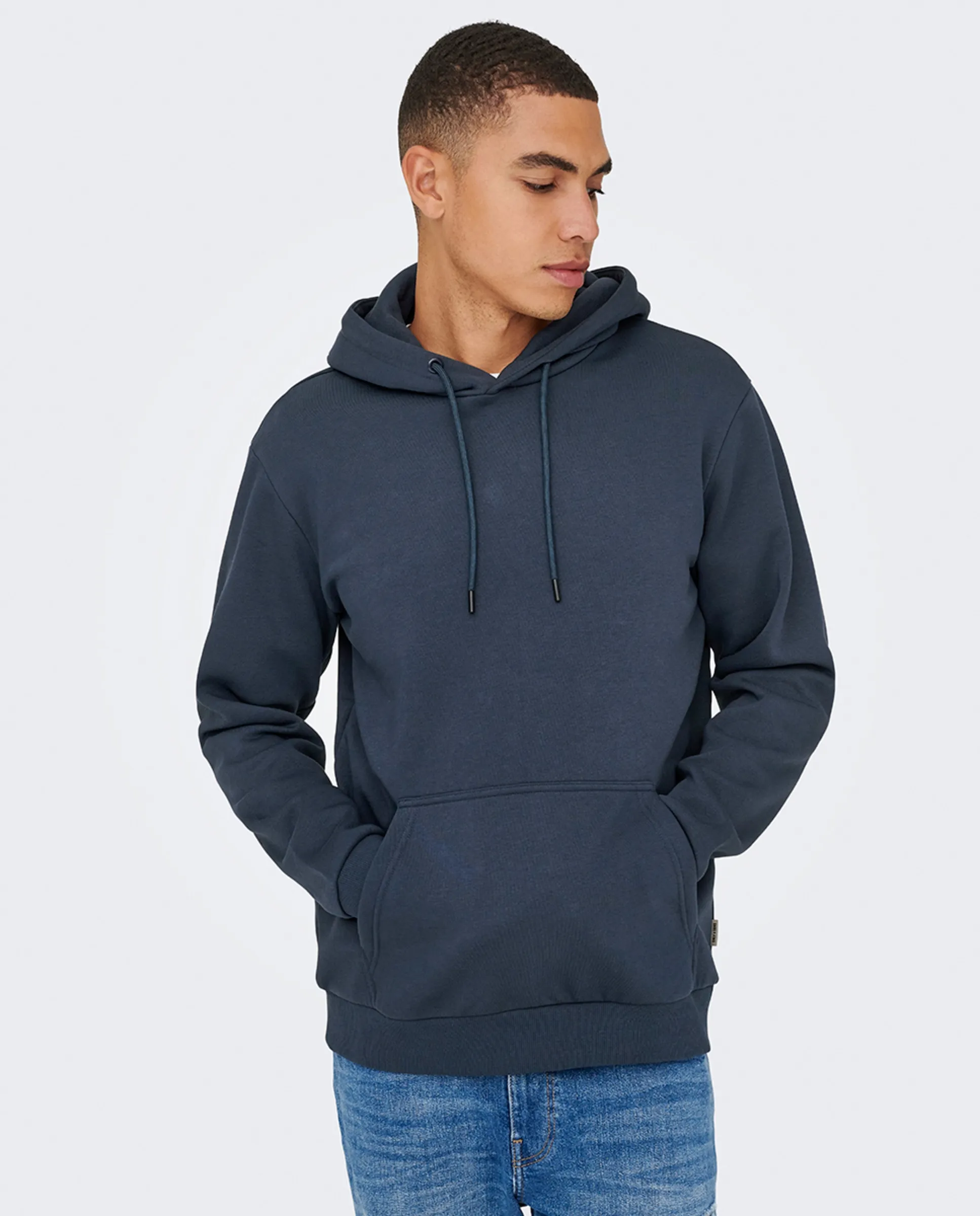 Мужская толстовка с капюшоном Only & Sons, синий
Мужская толстовка с капюшоном Only & Sons, синий