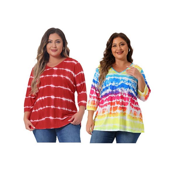 Футболка plus size для женщин v-образным вырезом и 3/4 рукавом в полоску с принтом тай-дай Agnes Orinda, Red Rainbow, Красный, Футболка plus size для женщин v-образным вырезом и 3/4 рукавом в полоску с принтом тай-дай Agnes Orinda, Red Rainbow
Футболка plus size для женщин v-образным вырезом и 3/4 рукавом в полоску с принтом тай-дай Agnes Orinda, Red Rainbow, Красный, Футболка plus size для женщин v-образным вырезом и 3/4 рукавом в полоску с принтом тай-дай Agnes Orinda, Red Rainbow