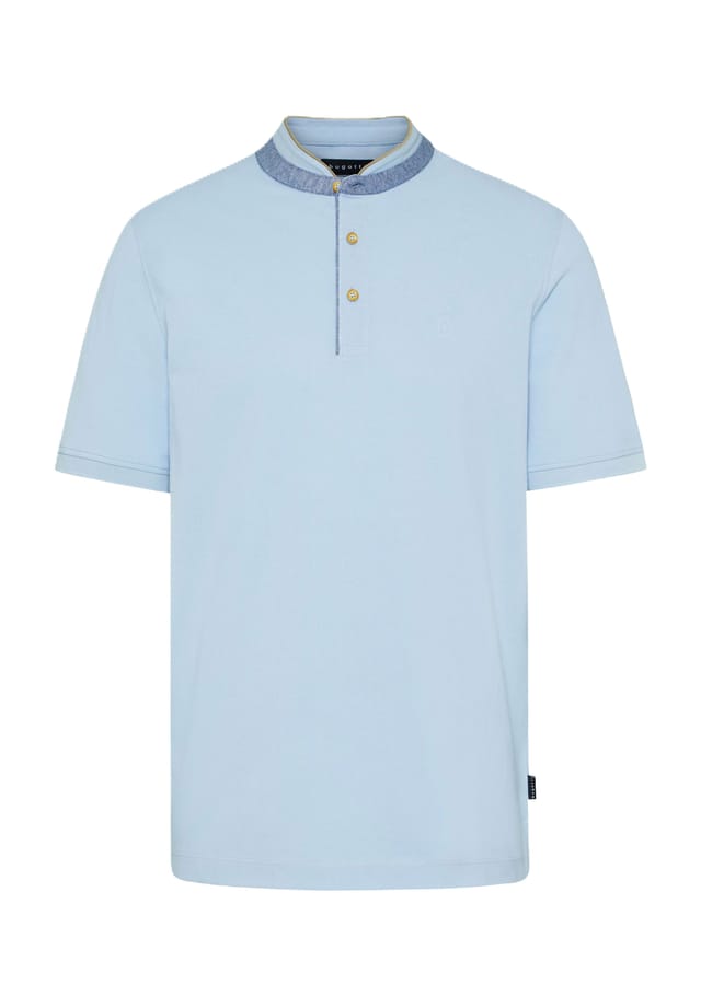 Футболка из хлопка с воротником-стойкой Bugatti, голубой
Футболка из хлопка с воротником-стойкой Bugatti, голубой