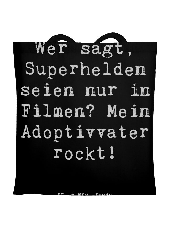 Сумка для переноски Mr & Mrs Panda Adoptivvater Superheld, черный
Сумка для переноски Mr & Mrs Panda Adoptivvater Superheld, черный