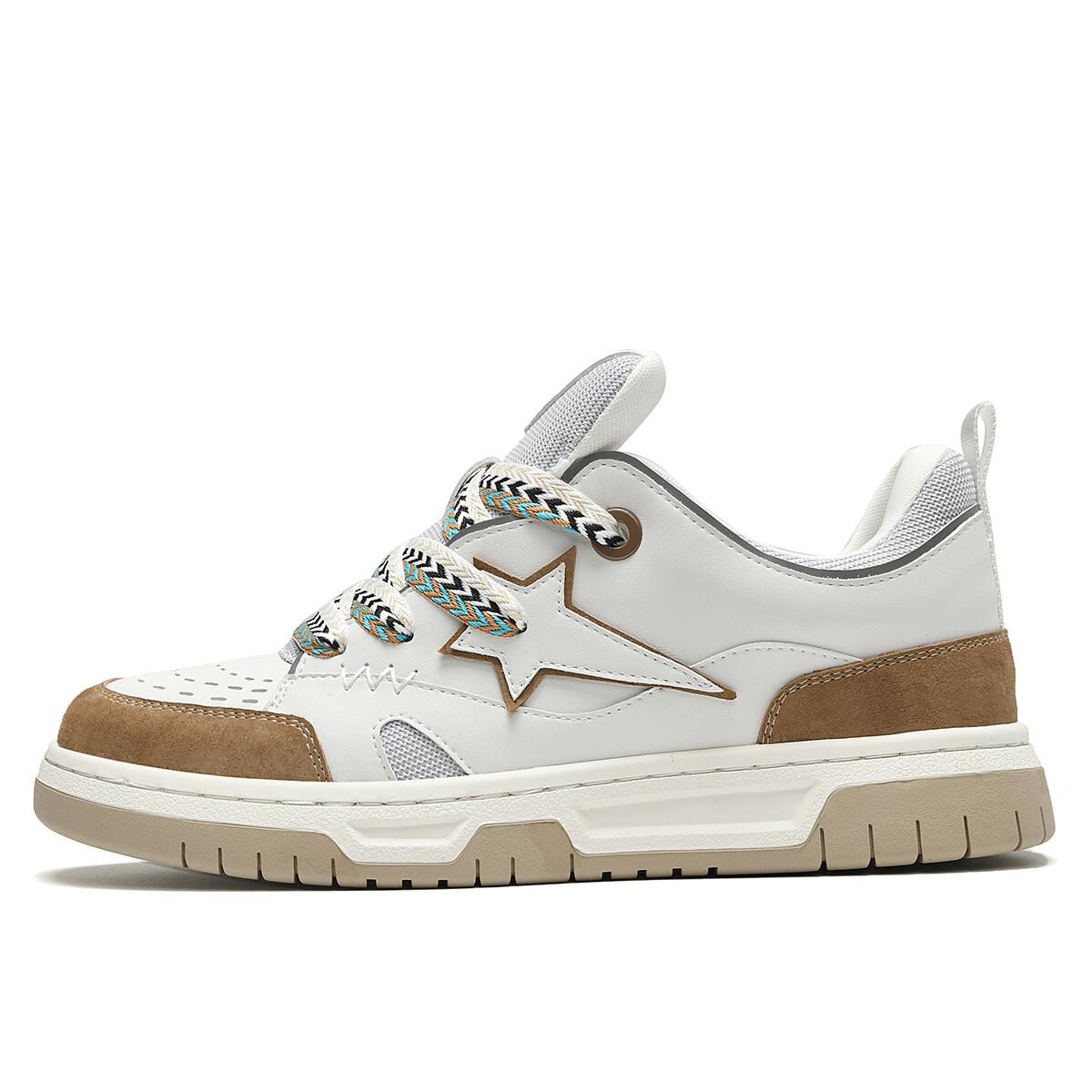 Кеды мужские, обувь для скейтбординга низкая Hla, белый/коричневый
Кеды мужские, обувь для скейтбординга низкая Hla, белый/коричневый