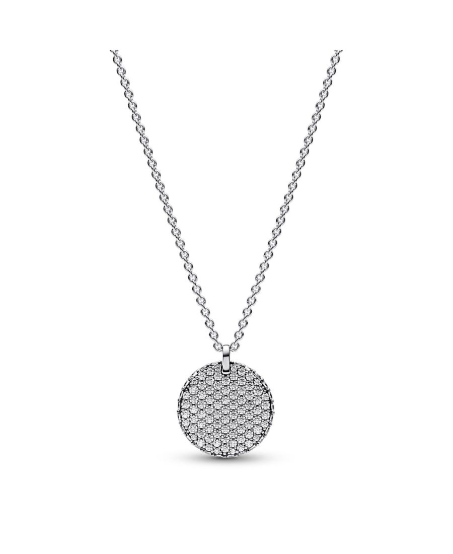 Колье-колье из стерлингового серебра с круглым диском Pandora, Sterling silver
Колье-колье из стерлингового серебра с круглым диском Pandora, Sterling silver
