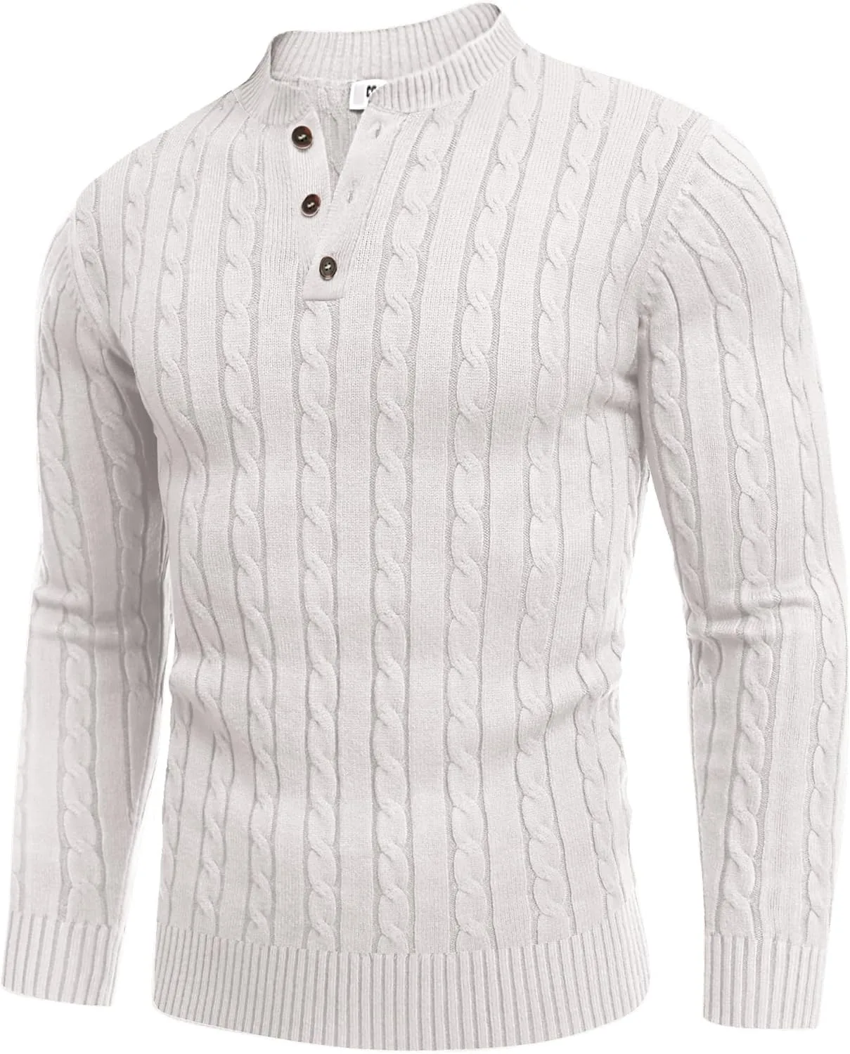 COOFANDY мужской повседневный вязаный свитер с четвертью пуговиц Henley
COOFANDY мужской повседневный вязаный свитер с четвертью пуговиц Henley