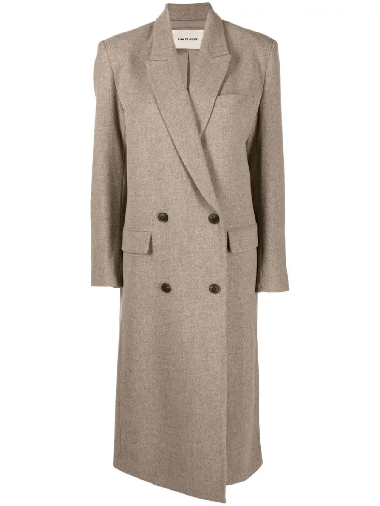 Двубортное пальто на пуговицах Low Classic, нейтральный
Двубортное пальто на пуговицах Low Classic, нейтральный