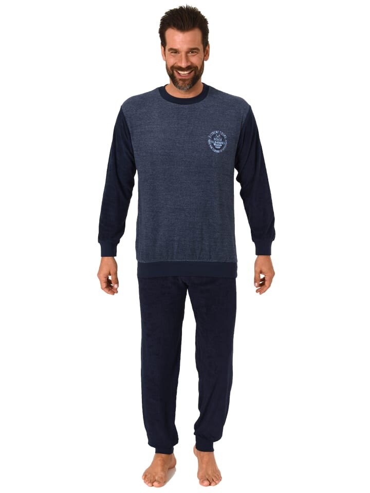 Пижама NORMANN Frottee langarm Bündchen, цвет blau-melange
Пижама NORMANN Frottee langarm Bündchen, цвет blau-melange