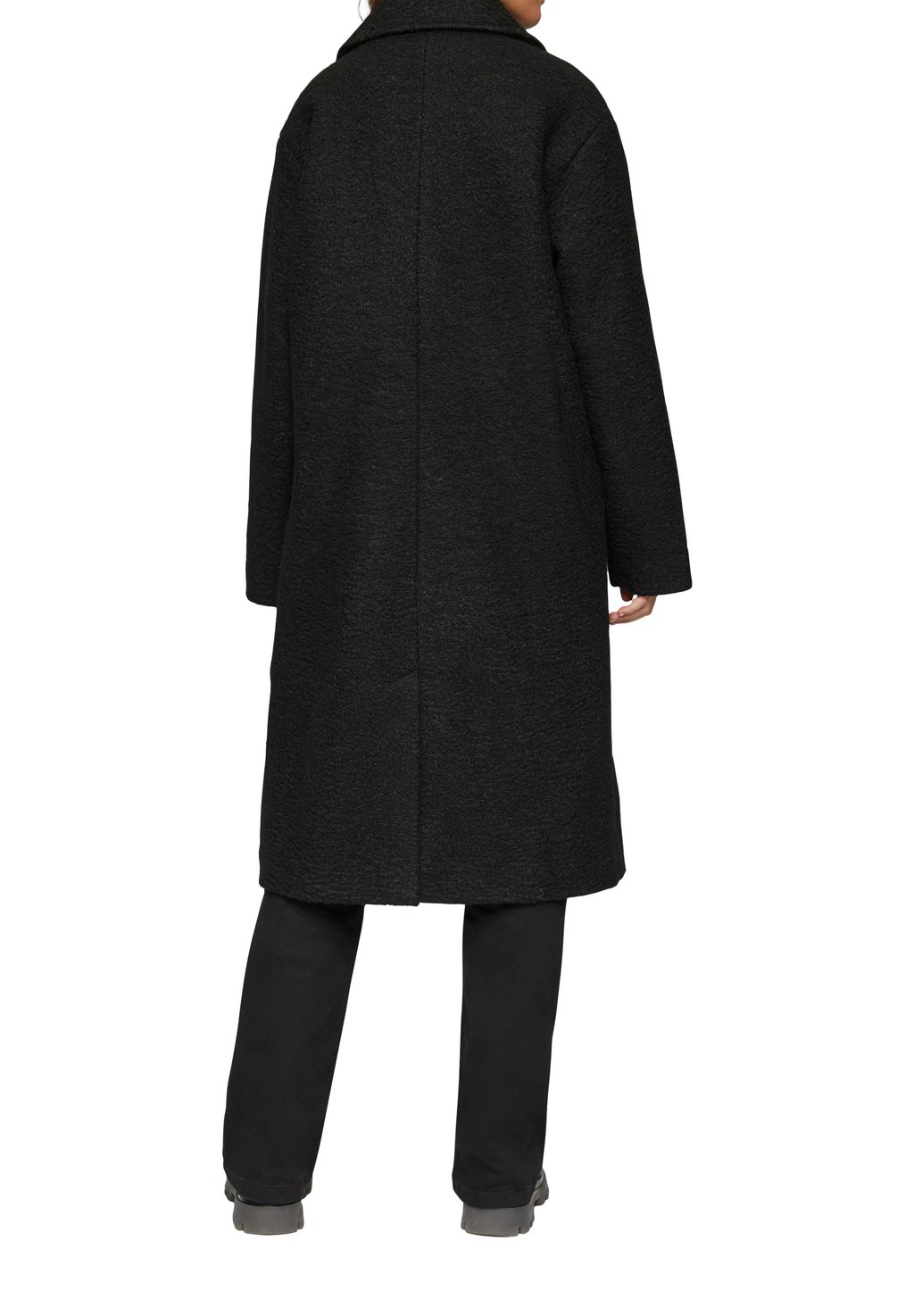 Классическое пальто AUS BOUCLÉ QS, черный 
Классическое пальто AUS BOUCLÉ QS, черный