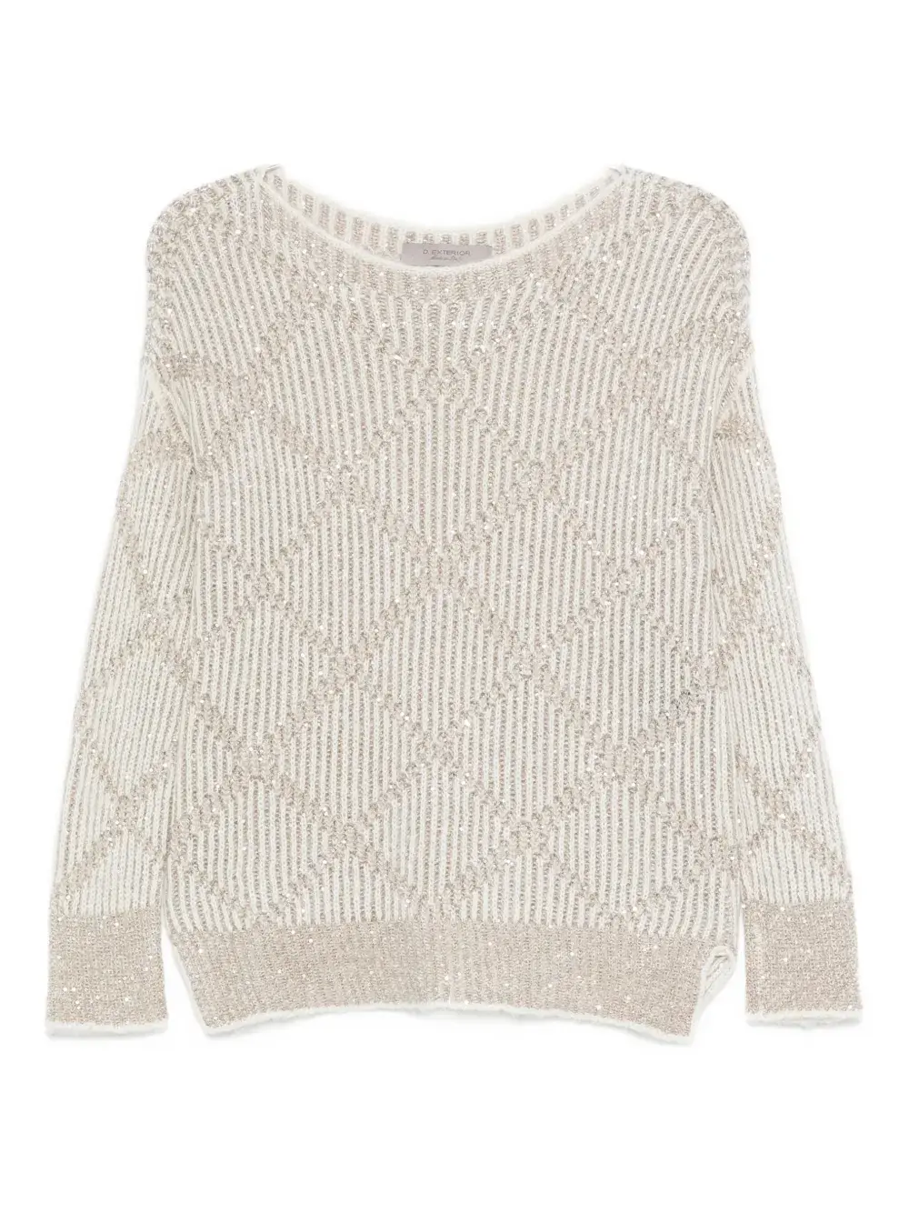 Свитер с пайетками D.Exterior, нейтральный
Свитер с пайетками D.Exterior, нейтральный