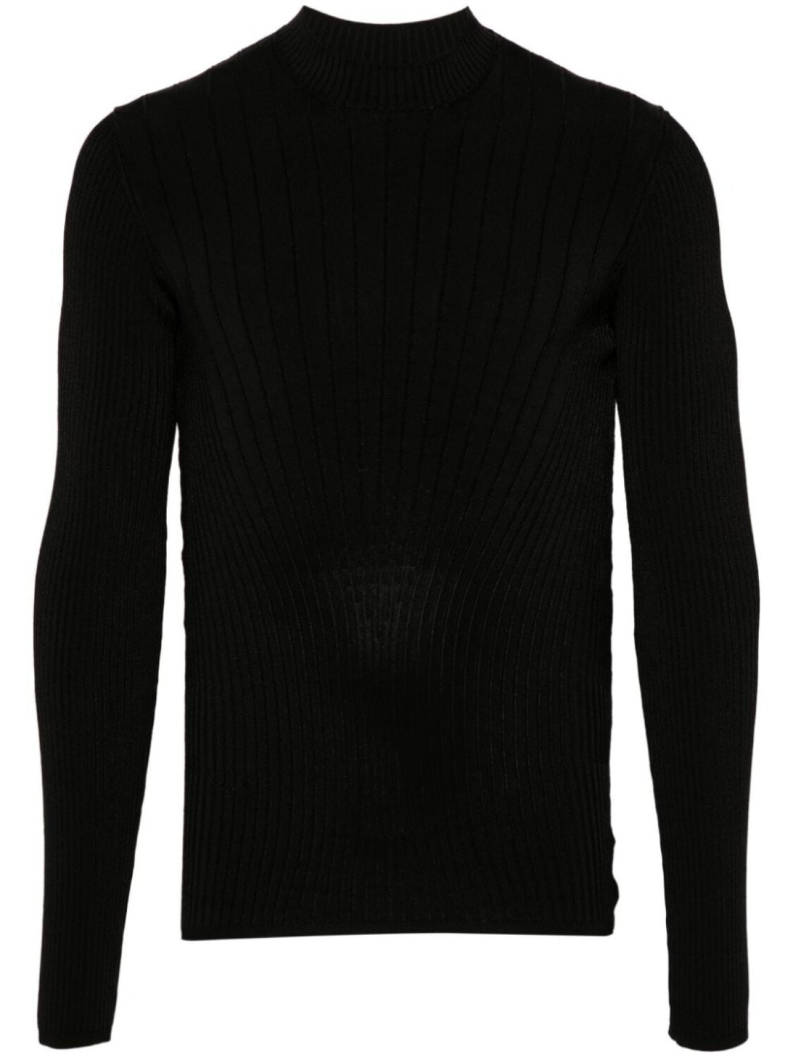 Mugler топ фактурной вязки, черный 
Mugler топ фактурной вязки, черный