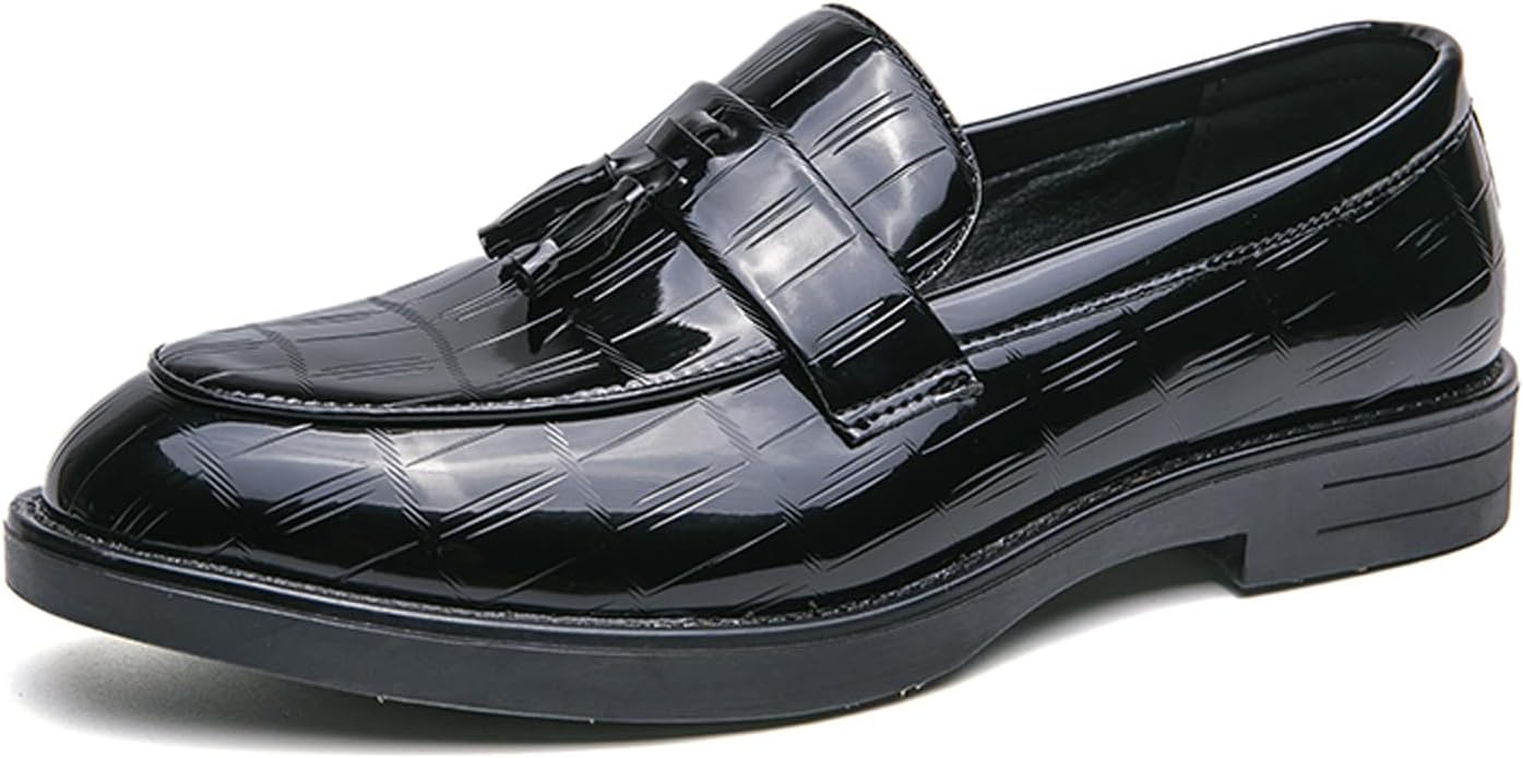 Мужские лоферы с кисточкой AMAZIDEAL из лакированной кожи, слипоны, модный круглый носок, нескользящие повседневные деловые туфли, обувь для вечеринок, свадеб и выпускных, черный
Мужские лоферы с кисточкой AMAZIDEAL из лакированной кожи, слипоны, модный круглый носок, нескользящие повседневные деловые туфли, обувь для вечеринок, свадеб и выпускных, черный