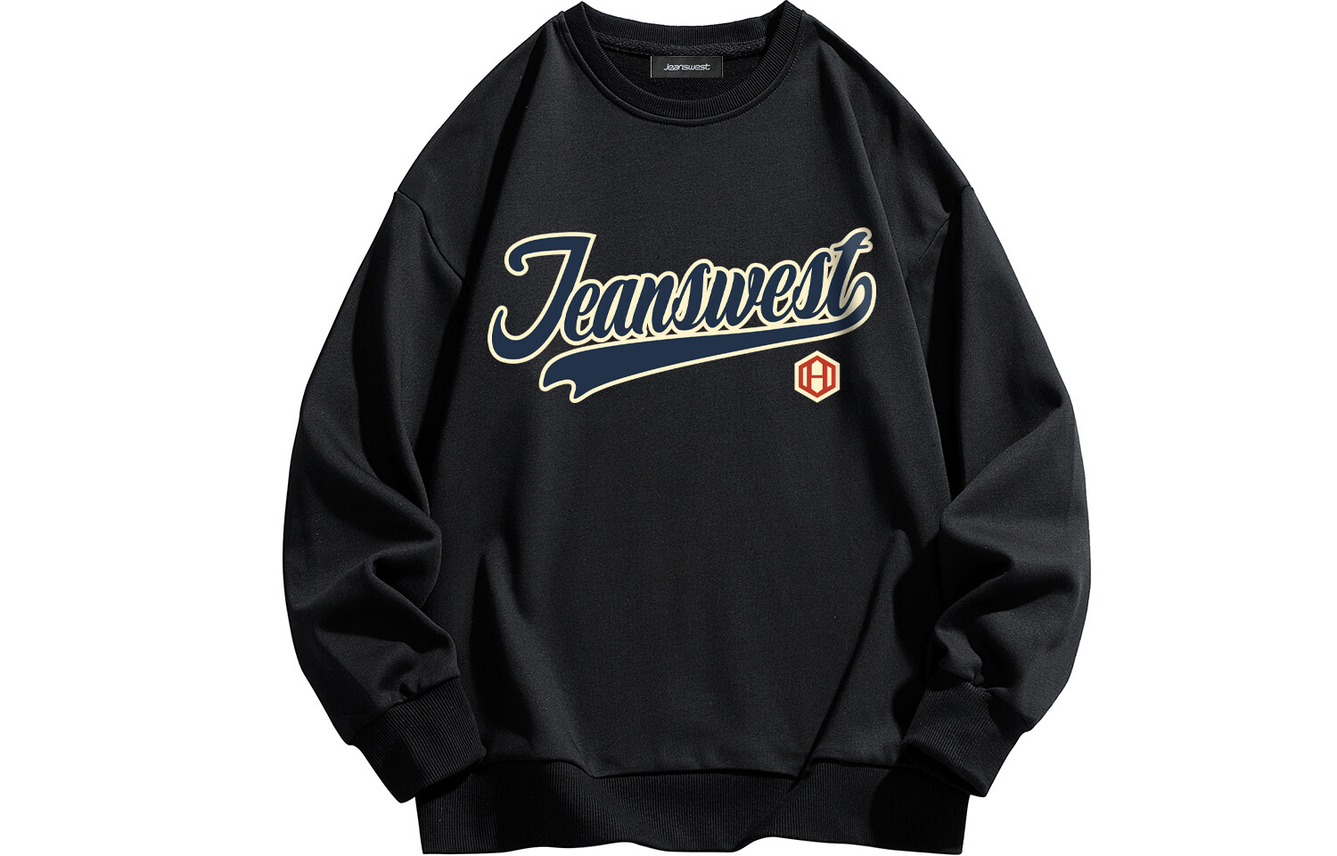 Jeanswest Толстовка унисекс Jean West, Черный 
Jeanswest Толстовка унисекс Jean West, Черный