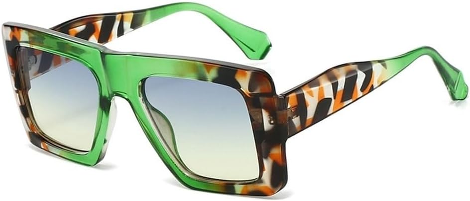 Ретро большие квадратные солнцезащитные очки для женщин, модные градиентные очки с защитой от УФ-излучения UV400 для мужчин, панк-очки, желто-синие солнцезащитные очки SKFGNX, Green Blue Yellow
Ретро большие квадратные солнцезащитные очки для женщин, модные градиентные очки с защитой от УФ-излучения UV400 для мужчин, панк-очки, желто-синие солнцезащитные очки SKFGNX, Green Blue Yellow