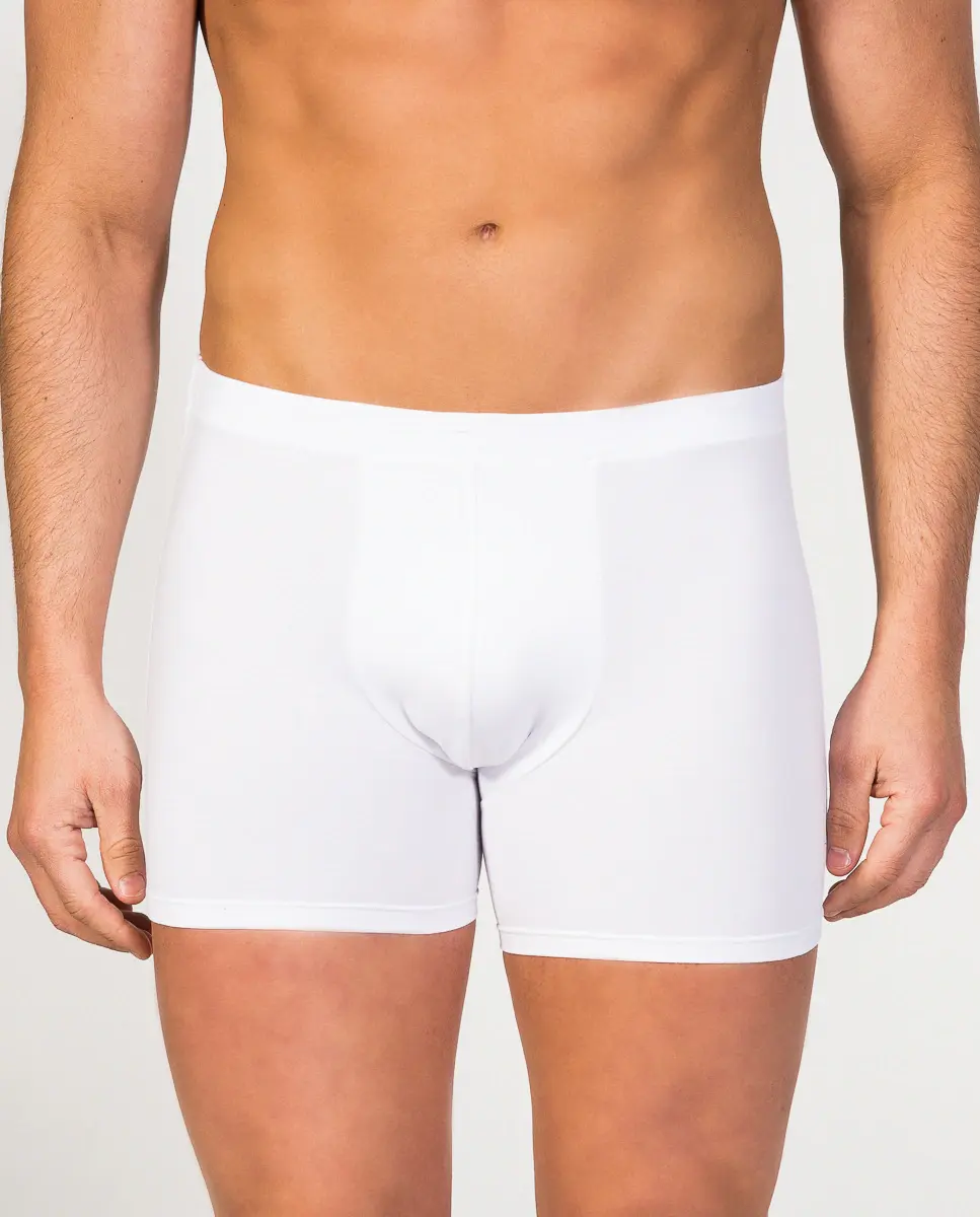 Мужские боксеры микромодальной вязки белого цвета ZD
Мужские боксеры микромодальной вязки белого цвета ZD