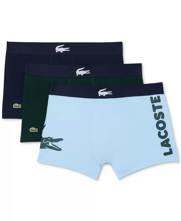 Мужские боксеры Regular Fit Big Croc Logo, 3 шт Lacoste, синий
Мужские боксеры Regular Fit Big Croc Logo, 3 шт Lacoste, синий