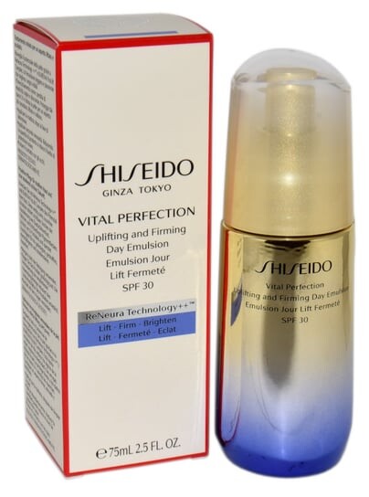 Эмульсия для лица, SPF 30, 75 мл Shiseido, Vital Perfection
Эмульсия для лица, SPF 30, 75 мл Shiseido, Vital Perfection