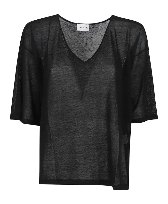 Свитер с коротким рукавом P.A.R.O.S.H., черный
Свитер с коротким рукавом P.A.R.O.S.H., черный