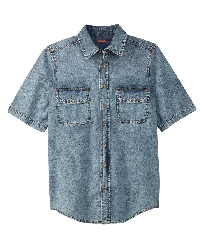 Big & Tall by KingРубашка из джинсовой и твиловой ткани с короткими рукавами Boulder Creek, синий
Big & Tall by KingРубашка из джинсовой и твиловой ткани с короткими рукавами Boulder Creek, синий