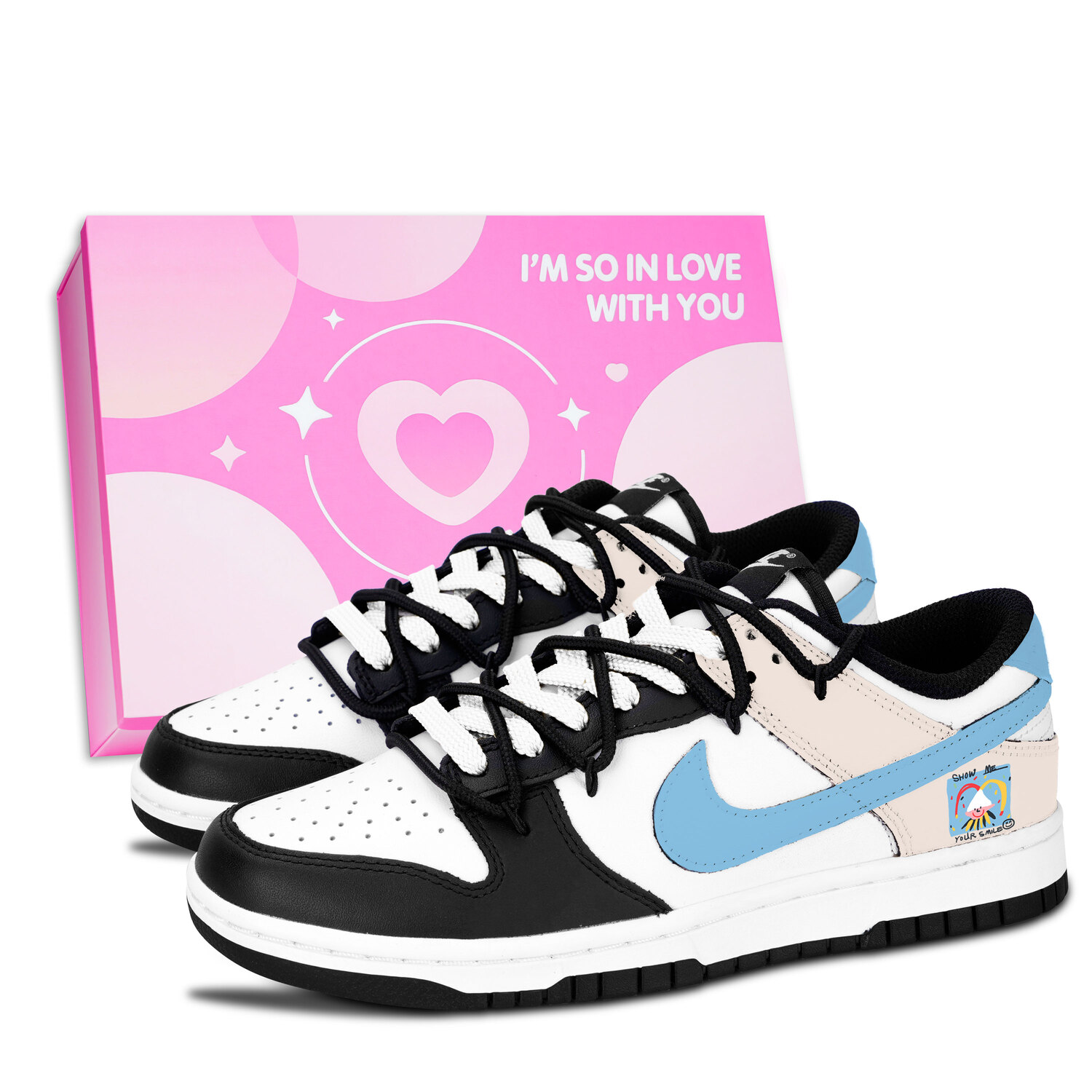 Nike Dunk Black White, Light Blue, Ugly Harmony, устойчивые к истиранию и скольжению низкие кроссовки для скейтбординга Unisex Blue
Nike Dunk Black White, Light Blue, Ugly Harmony, устойчивые к истиранию и скольжению низкие кроссовки для скейтбординга Unisex Blue