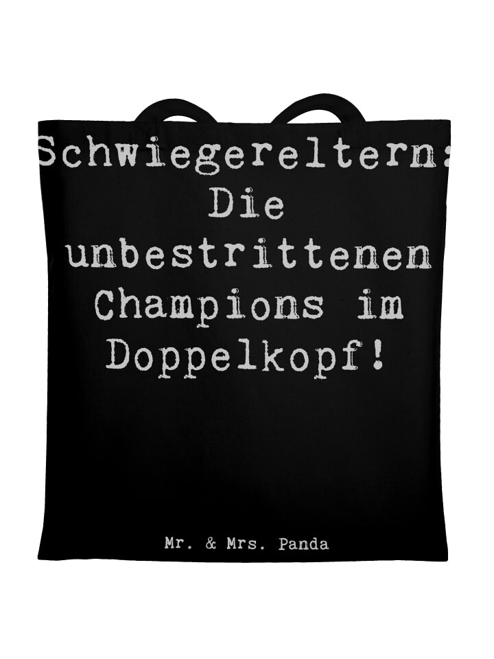 Сумка для переноски Mr & Mrs Panda Schwiegereltern Champions, черный
Сумка для переноски Mr & Mrs Panda Schwiegereltern Champions, черный
