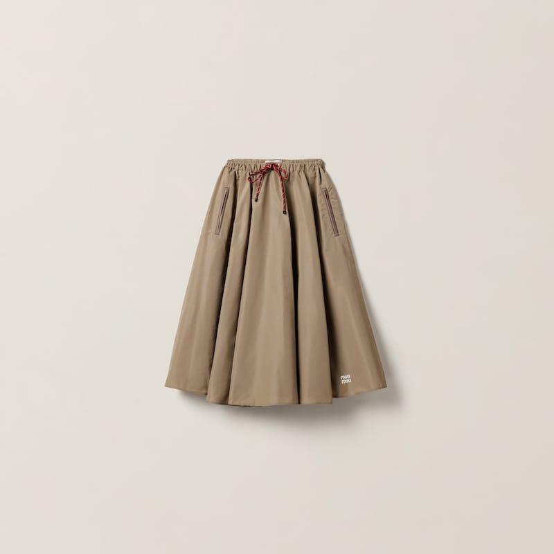 Юбка из технической ткани Miu Miu, серый
Юбка из технической ткани Miu Miu, серый
