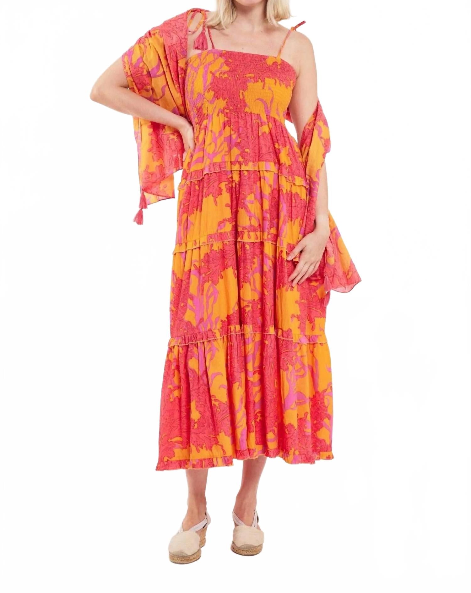 Дианора Оранжевое платье миди без рукавов MODAPOSA
Дианора Оранжевое платье миди без рукавов MODAPOSA