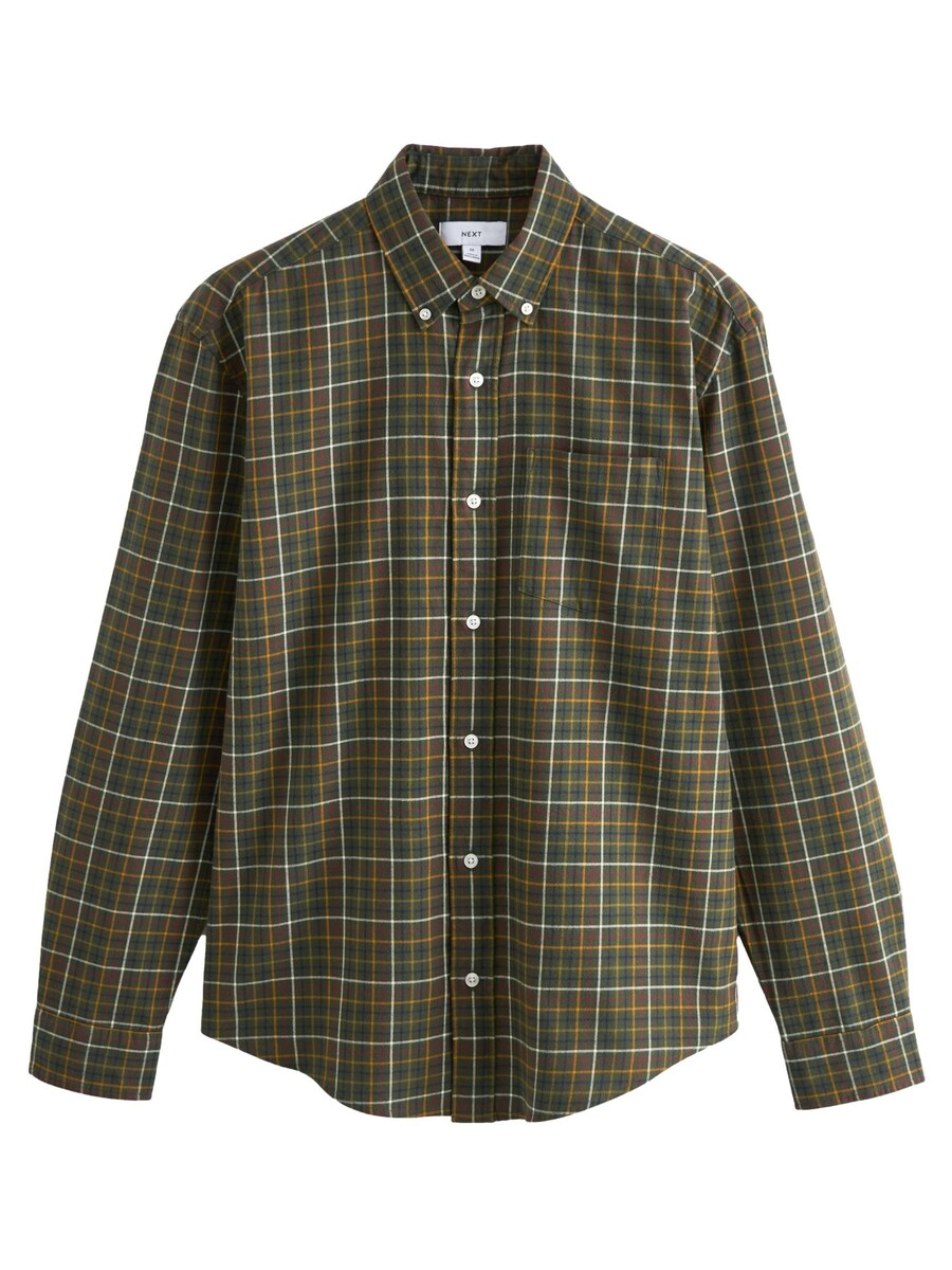 Клетчатая рубашка Next Regular fit Button Up Shirt, цвет green/olive
Клетчатая рубашка Next Regular fit Button Up Shirt, цвет green/olive