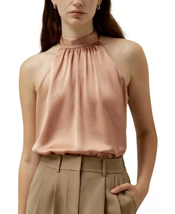 Изящный шелковый топ-халтер Graceful Breeze Lilysilk, розовый
Изящный шелковый топ-халтер Graceful Breeze Lilysilk, розовый