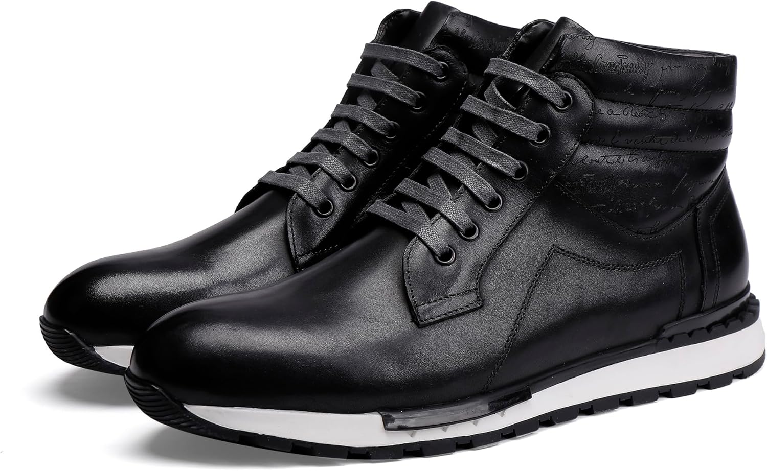 Мужские кожаные ботинки на шнуровке, модные повседневные высокие кроссовки-чукка, повседневная деловая обувь для мужчин Generic, темно-серый
Мужские кожаные ботинки на шнуровке, модные повседневные высокие кроссовки-чукка, повседневная деловая обувь для мужчин Generic, темно-серый