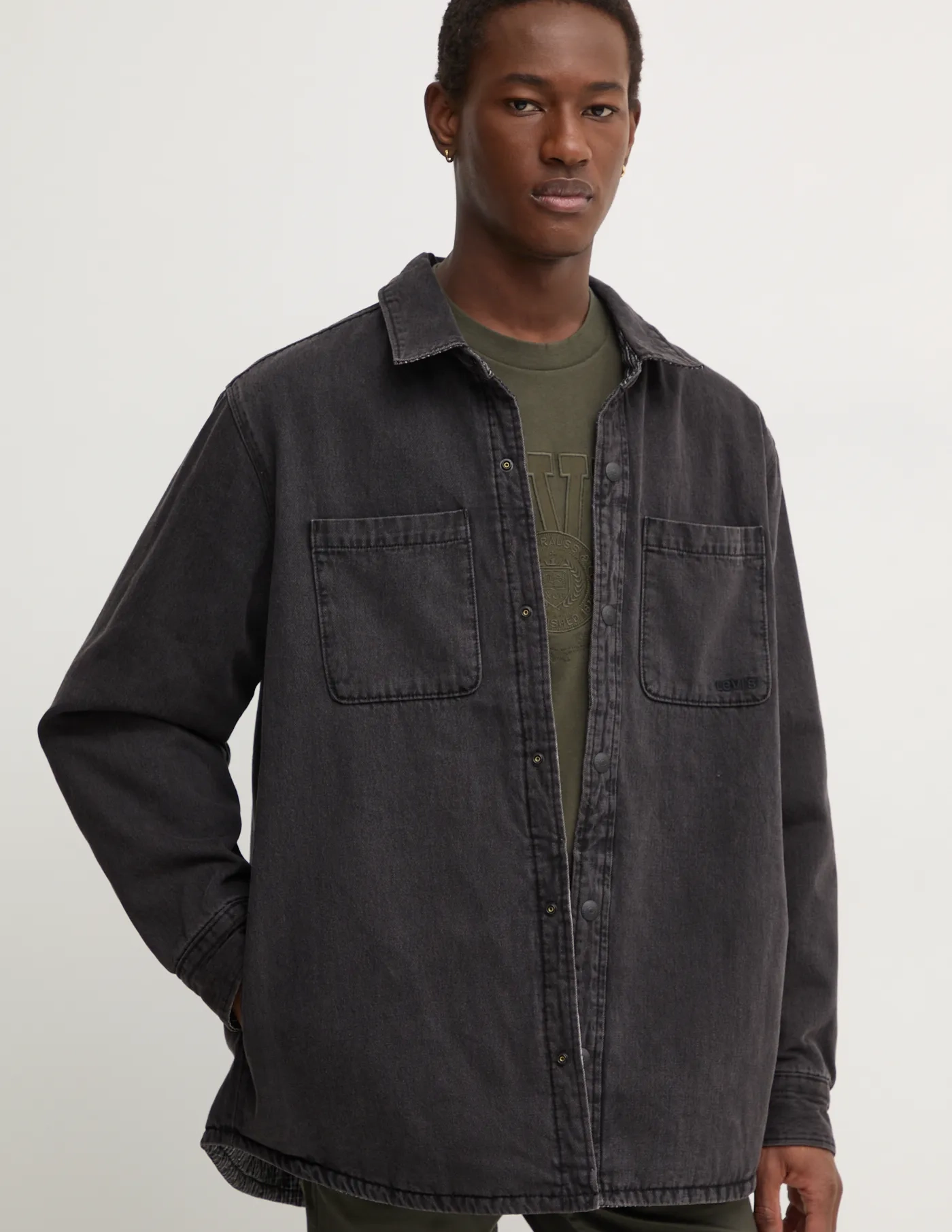 Двусторонняя джинсовая куртка Levi's, черный
Двусторонняя джинсовая куртка Levi's, черный