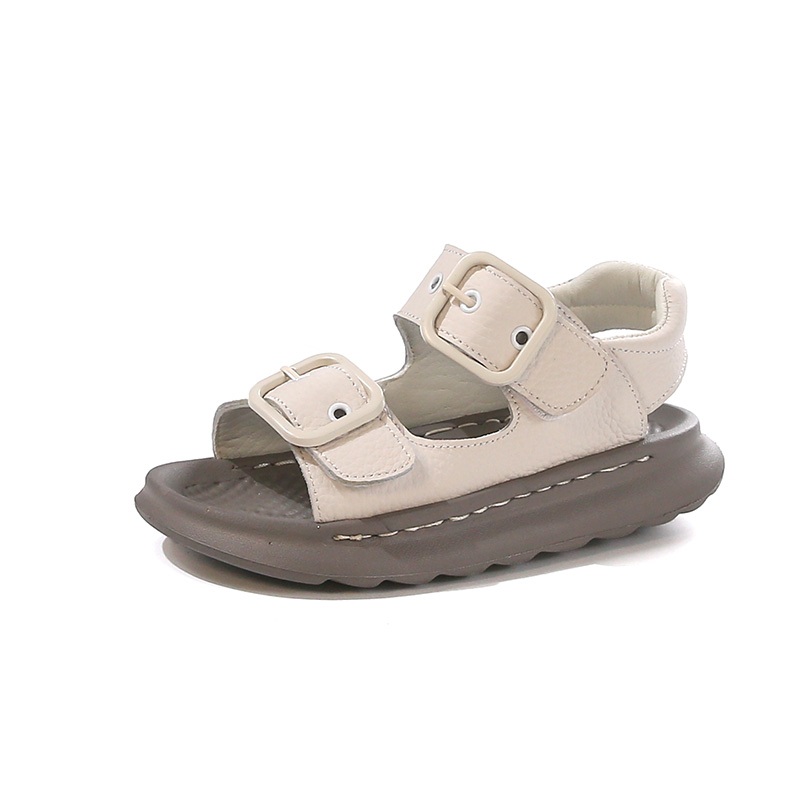 Детские сандалии с низким верхом, нескользящие и дышащие Tide attack, бежевый 
Детские сандалии с низким верхом, нескользящие и дышащие Tide attack, бежевый