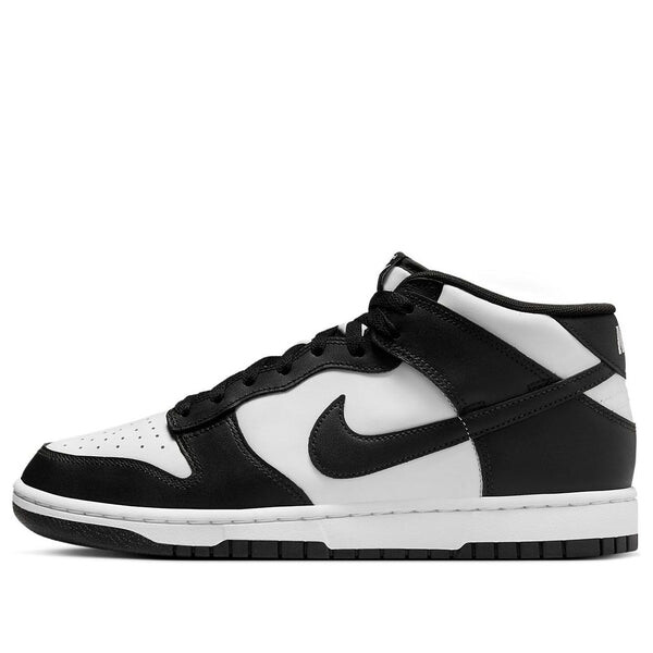 Кроссовки dunk mid 'panda black white' Nike, белый 
Кроссовки dunk mid 'panda black white' Nike, белый