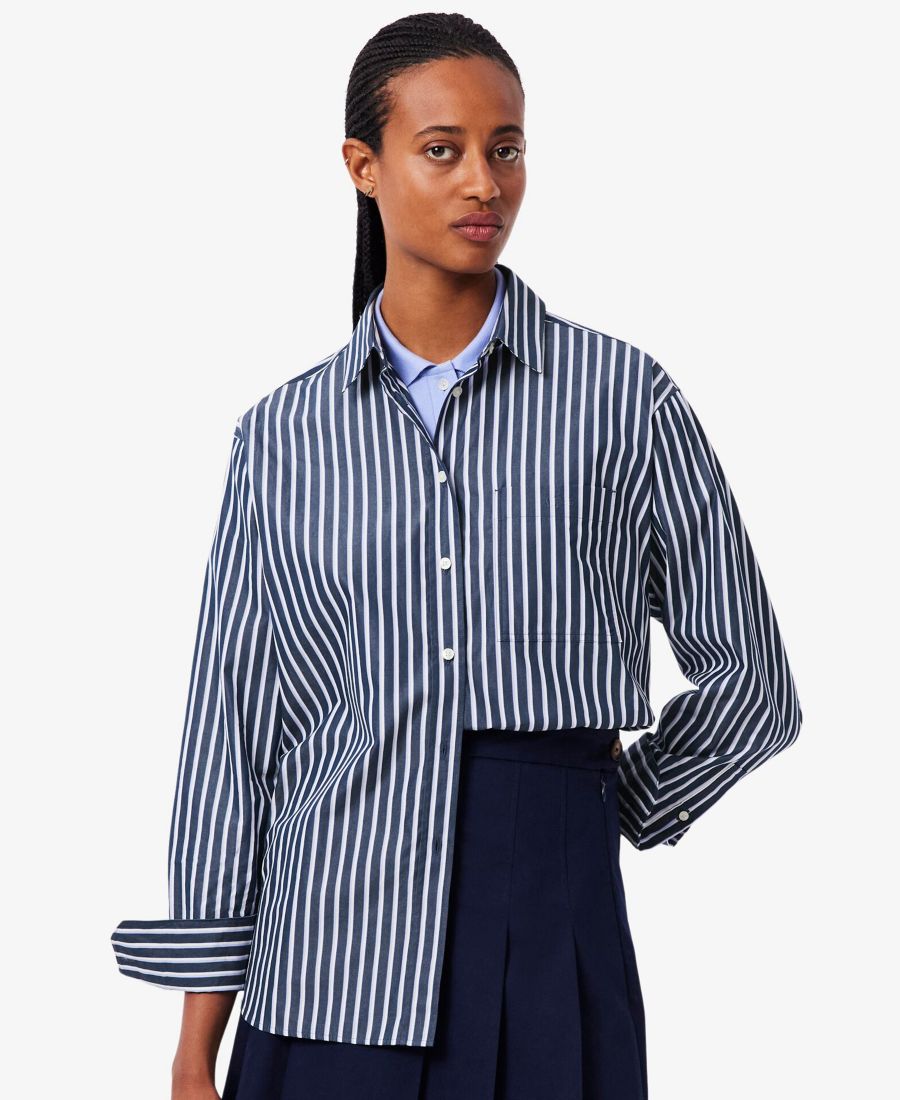 Женская рубашка оверсайз на пуговицах LACOSTE LACOSTE USA, Navy
Женская рубашка оверсайз на пуговицах LACOSTE LACOSTE USA, Navy