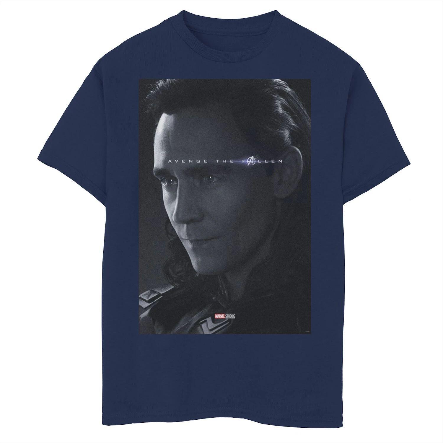 Футболка с постером «Marvel Avengers Endgame Loki Avenge The Fallen» для мальчиков 8–20 лет Marvel, синий
Футболка с постером «Marvel Avengers Endgame Loki Avenge The Fallen» для мальчиков 8–20 лет Marvel, синий