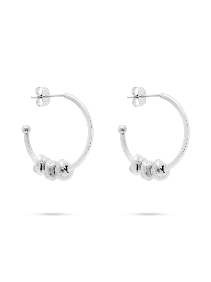 s.Oliver Серьги-кольца с серебряными деталями в виде узелков
s.Oliver Серьги-кольца с серебряными деталями в виде узелков