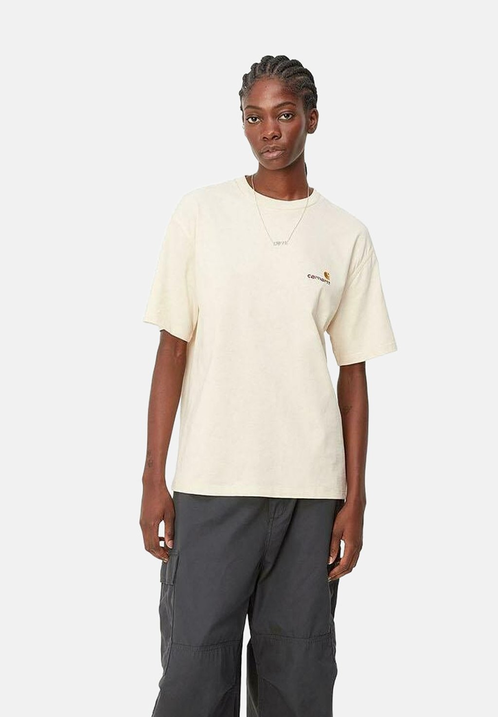 Базовая футболка AMERICAN SCRIPT Carhartt WIP, песочный 
Базовая футболка AMERICAN SCRIPT Carhartt WIP, песочный