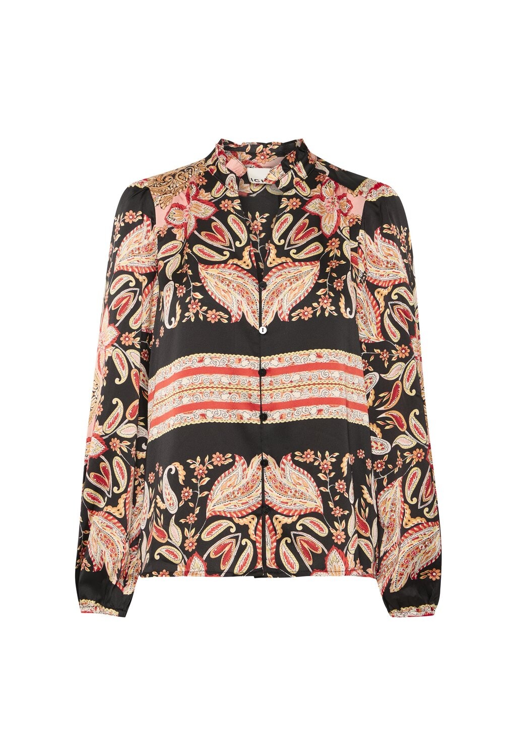 Рубашка-блузка IXBRIGITTE SH ICHI, черный 
Рубашка-блузка IXBRIGITTE SH ICHI, черный