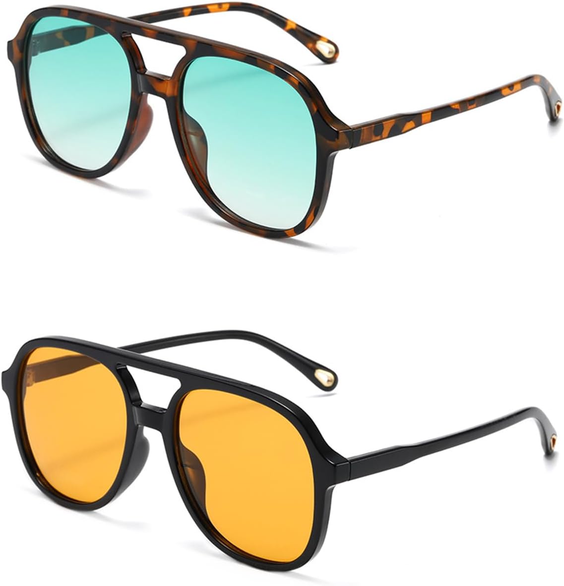 Солнцезащитные очки-авиаторы Pro Acme Retro Square Polarized для женщин и мужчин, винтажные, в стиле 70-х, с двойной перемычкой, защита от УФ-излучения UV400, Brown Tortoise/Gradient Blue+black/Yellow Tint
Солнцезащитные очки-авиаторы Pro Acme Retro Square Polarized для женщин и мужчин, винтажные, в стиле 70-х, с двойной перемычкой, защита от УФ-излучения UV400, Brown Tortoise/Gradient Blue+black/Yellow Tint