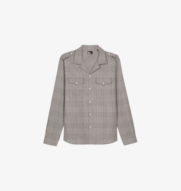 Рубашка прямого покроя из ткани в клетку «принц Уэльский» The Kooples, белый
Рубашка прямого покроя из ткани в клетку «принц Уэльский» The Kooples, белый