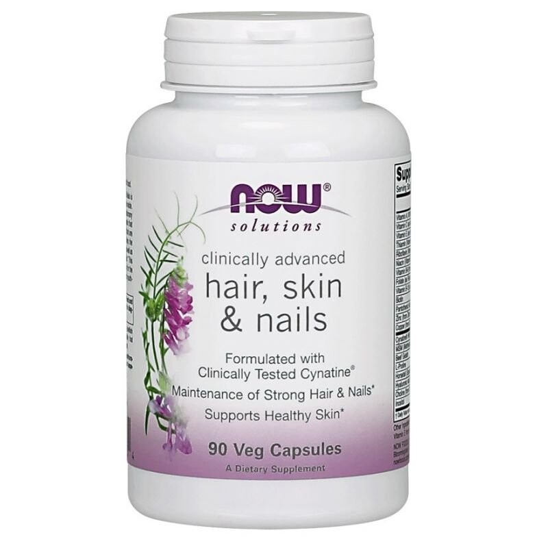 Добавка NOW Hair, Skin & Nails, 90 веганских капсул Now Foods
Добавка NOW Hair, Skin & Nails, 90 веганских капсул Now Foods