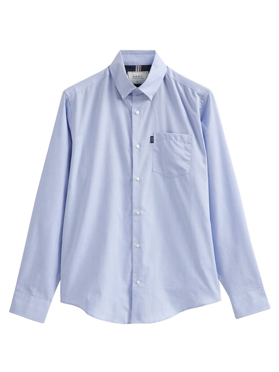Приталенная рубашка на пуговицах Next, цвет Blue/Navy 
Приталенная рубашка на пуговицах Next, цвет Blue/Navy