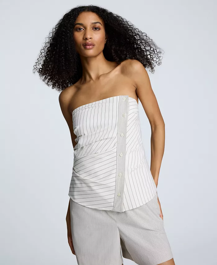 Женский облегающий топ без бретелек со складками по бокам Kenneth Cole, белый
Женский облегающий топ без бретелек со складками по бокам Kenneth Cole, белый