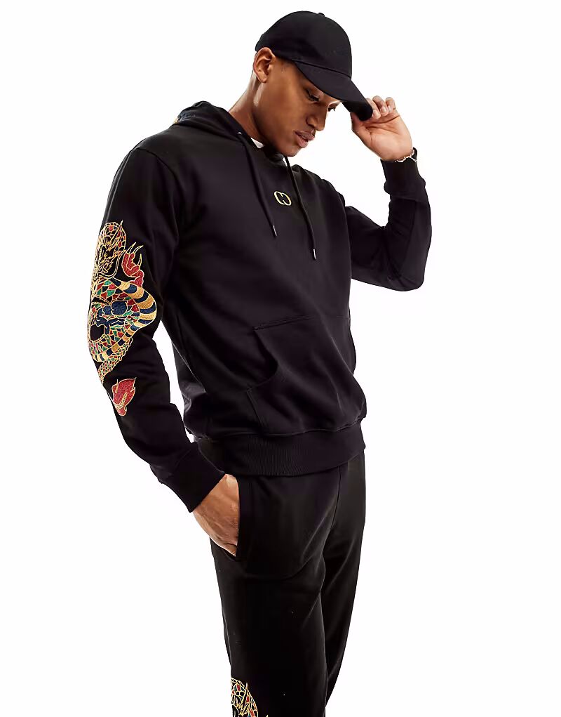 Толстовка с вышитым изображением дракона Criminal Damage черного цвета
Толстовка с вышитым изображением дракона Criminal Damage черного цвета