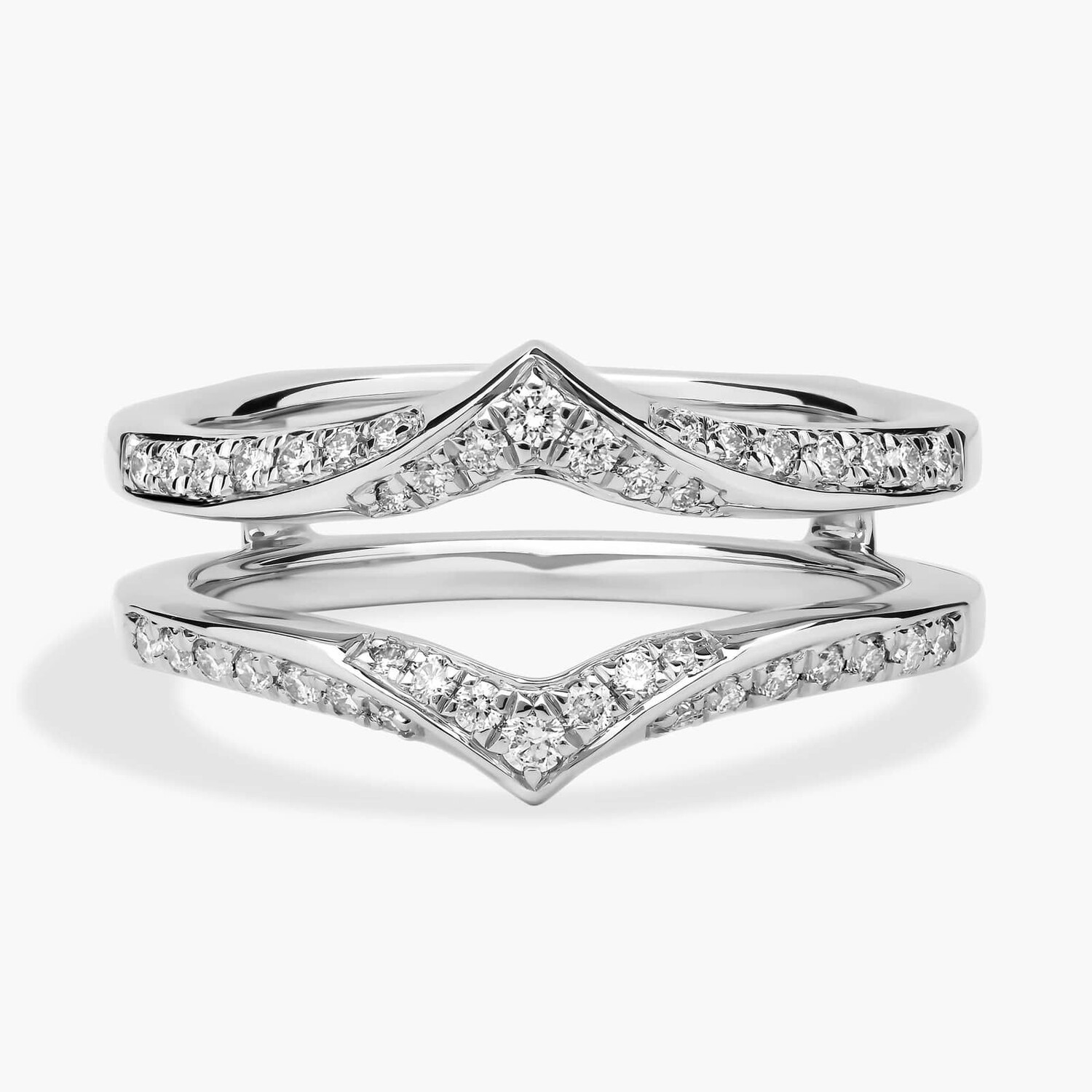 Вставка с заостренным бриллиантом из 18-каратного белого золота (1/4 карата). Blue Nile
Вставка с заостренным бриллиантом из 18-каратного белого золота (1/4 карата). Blue Nile