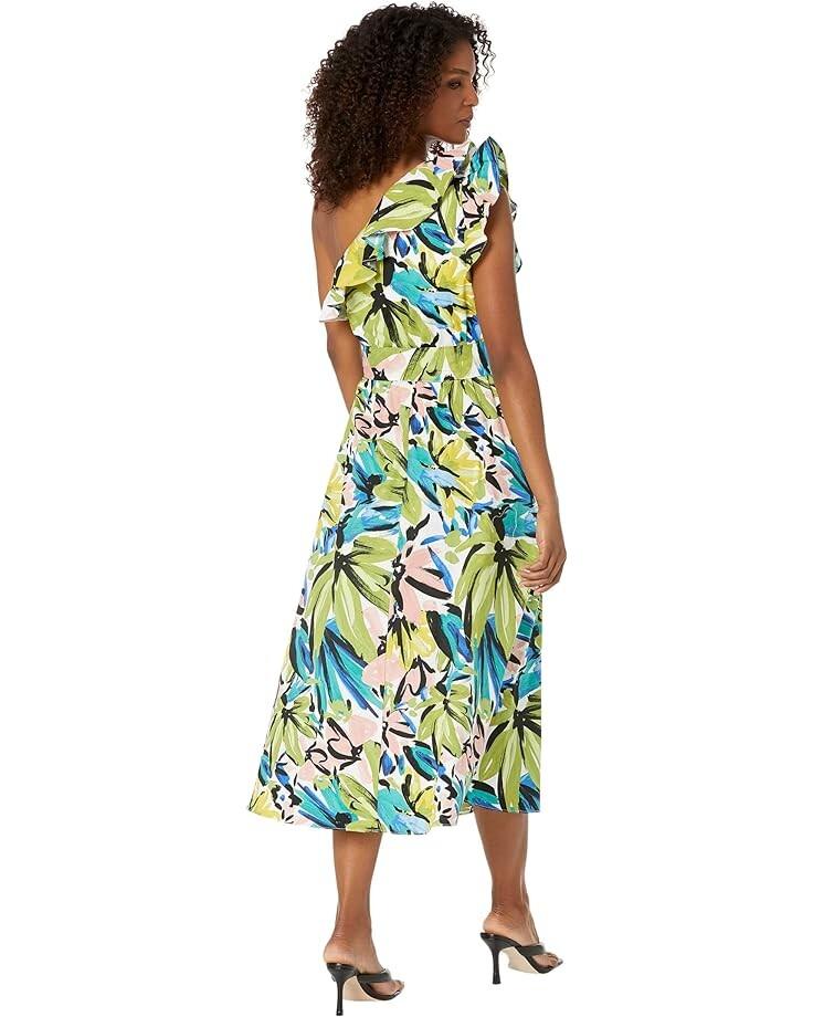 Платье Donna Morgan One Shoulder Midi with Ruffle, цвет Soft White/Olive Green
Платье Donna Morgan One Shoulder Midi with Ruffle, цвет Soft White/Olive Green