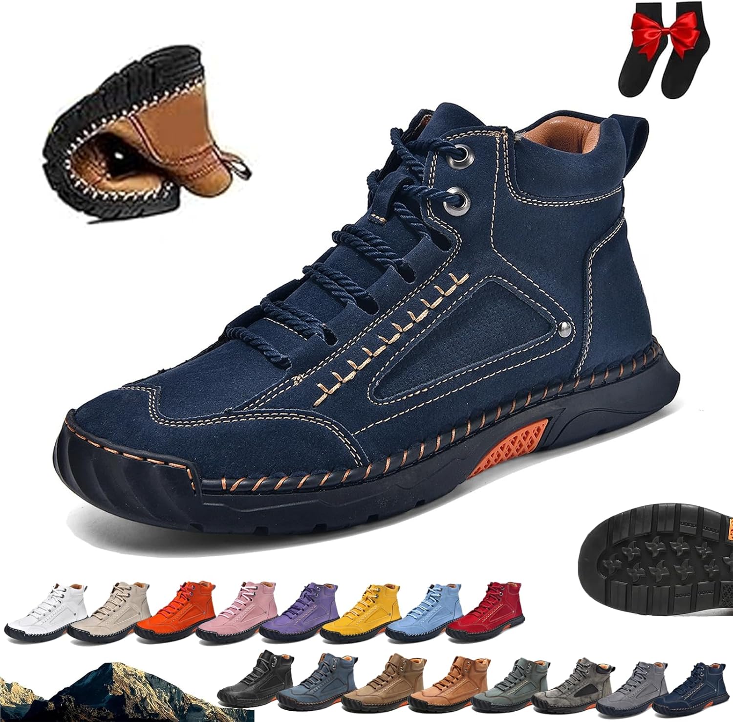 Мужские ортопедические кожаные ботинки без шнурков Ghtrhsb, темно-синий
Мужские ортопедические кожаные ботинки без шнурков Ghtrhsb, темно-синий