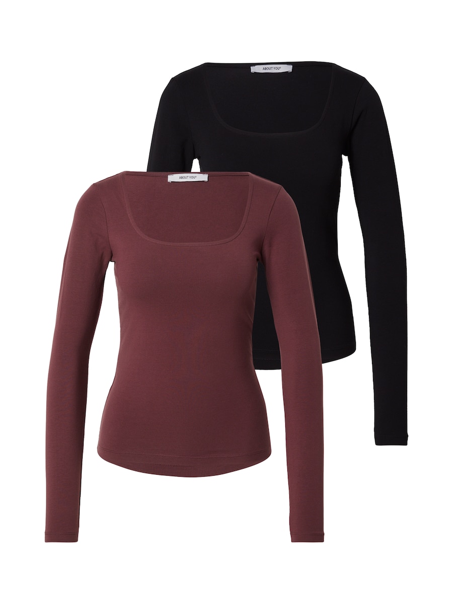 Рубашка ABOUT YOU Luise, темно-красный/черный
Рубашка ABOUT YOU Luise, темно-красный/черный