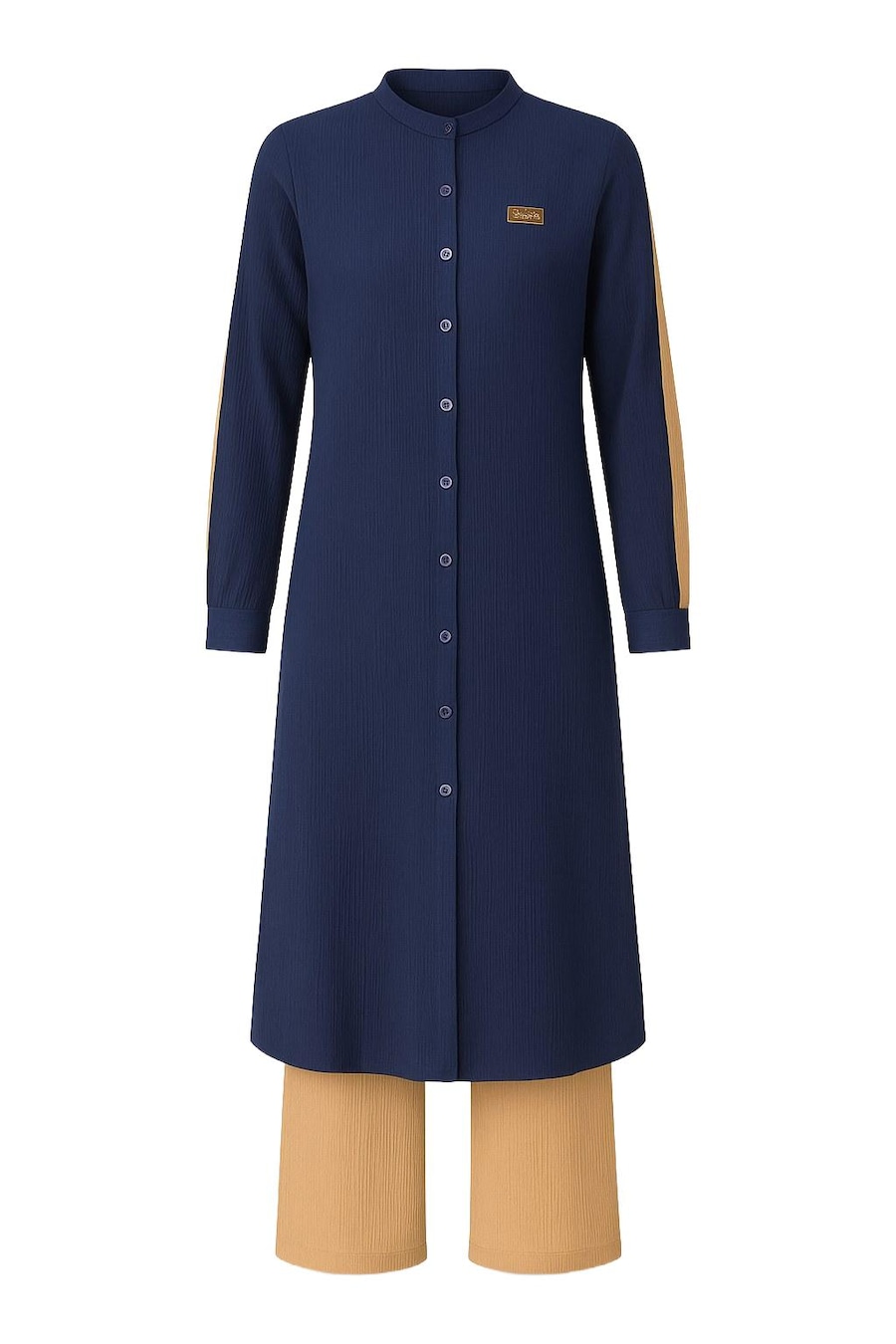 Брючный костюм MODAMIHRAM, бежевый/темно-синий
Брючный костюм MODAMIHRAM, бежевый/темно-синий