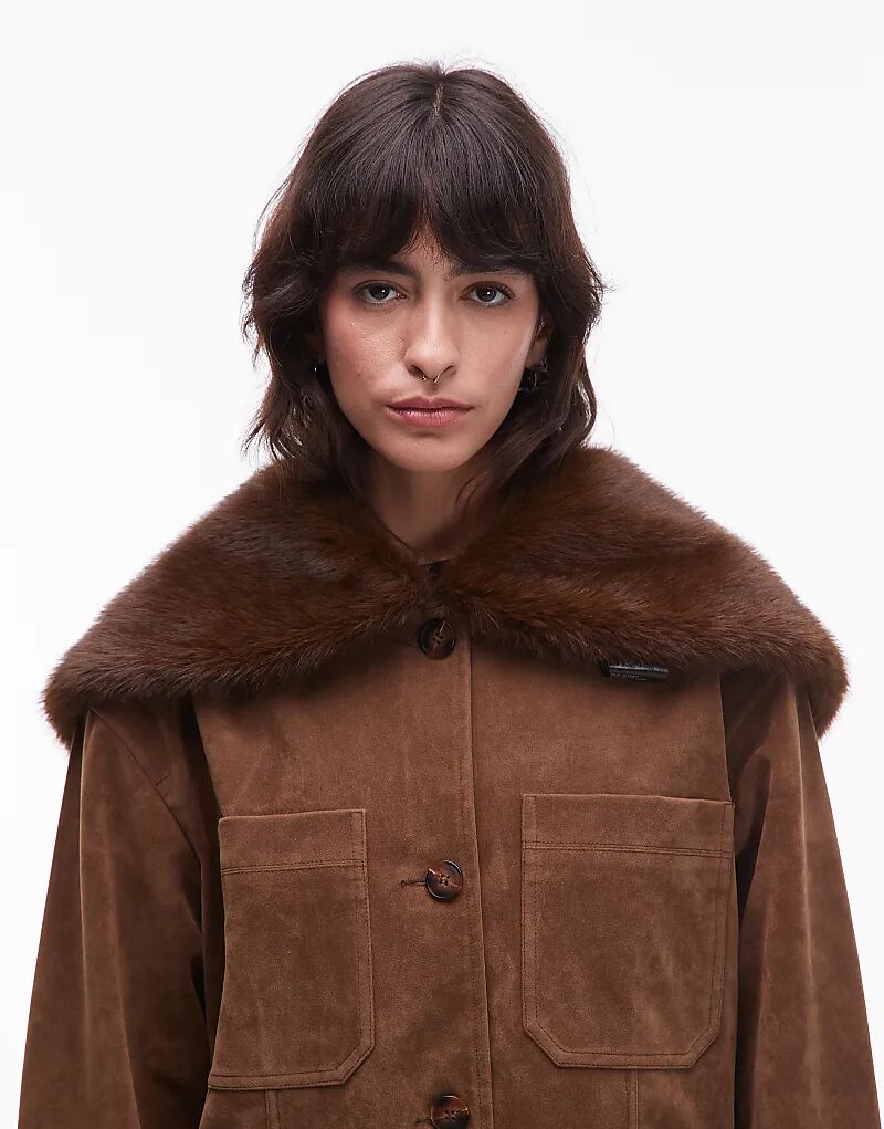 & Other Stories шарф с воротником из искусственного меха премиум-класса коричневого цвета
& Other Stories шарф с воротником из искусственного меха премиум-класса коричневого цвета