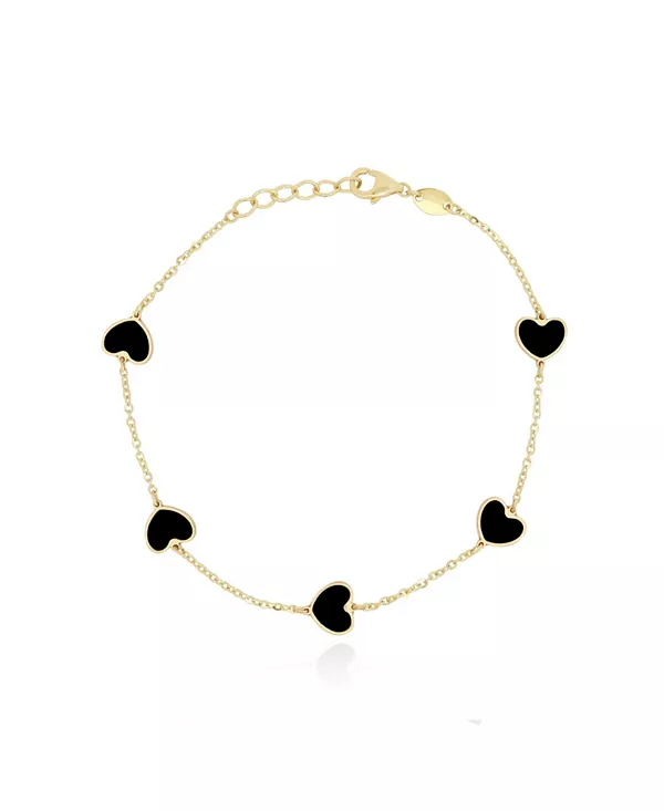 Браслет с сердцем из оникса, 14-каратное золото The Lovery, onyx
Браслет с сердцем из оникса, 14-каратное золото The Lovery, onyx